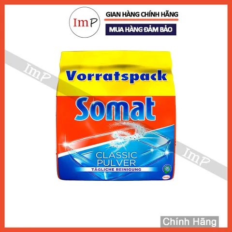 Bột rửa cho máy rửa bát Somat (Hoặc bột Alio, Ludwik, Finish) - Hàng nhập khẩu Châu Âu - Chuyên dùng cho máy rửa chénát