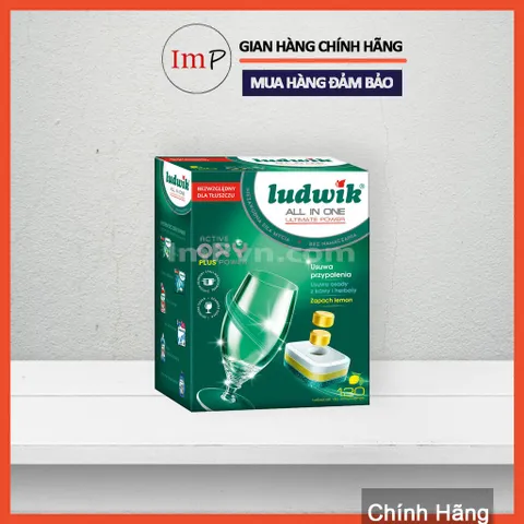[FreeShip] Viên rửa chén bát Ludwik All in one Ultimate - Finish All in One - Hàng Chính hãng - ImP