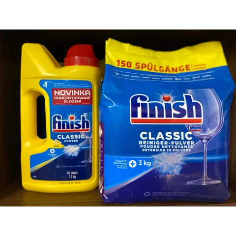 Bột rửa chén bát Finish Classic - Bột rửa bát Alio Compact (Power Force) dành cho máy rửa chén bát  - ImP