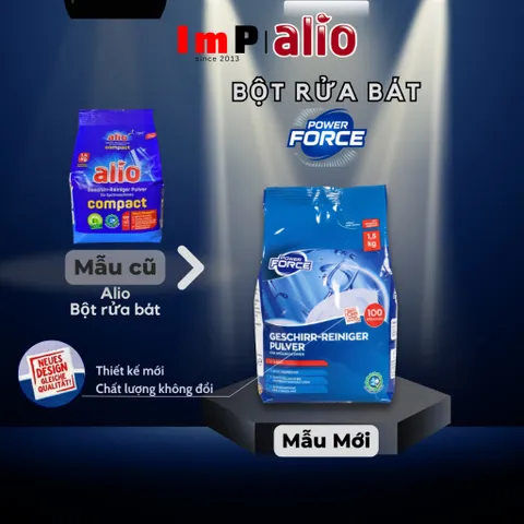 [TRỢ GIÁ] Combo Bột rửa và muối làm mềm nước Alio - Set Bột Alio Power Force muối ImS - ImP