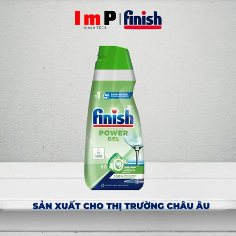 Gel rửa bát Finish Power Eco 0% 900ml EU (Gel rửa bát hữu cơ)  - Gel rửa bát sinh học - ImP