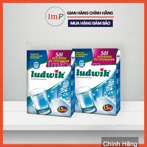 Muối rửa bát làm mềm nước chính hãng Finish Ludwik chuyên dùng cho máy rửa bát  - ImP