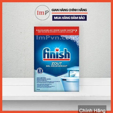 Muối làm mềm nước cho máy rửa bát Finish 4kg - 2kg - 1.5kg - 1kg - ImP chính hãng
