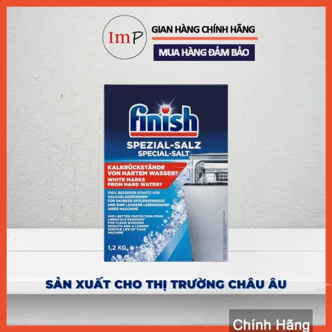 Muối rửa bát làm mềm nước chính hãng Finish Ludwik chuyên dùng cho máy rửa bát  - ImP
