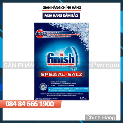 Combo rửa bát Finish Bột 2.5kg, Muối 1.2kg, Nước làm bóng 750ml  - ImP