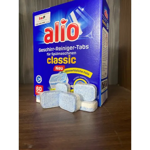 [FreeShip] Viên rửa bát Alio Classic Hộp 60 viên (mẫu mới) - Hàng nội địa Đức mùi nhẹ dễ chịu  - ImP