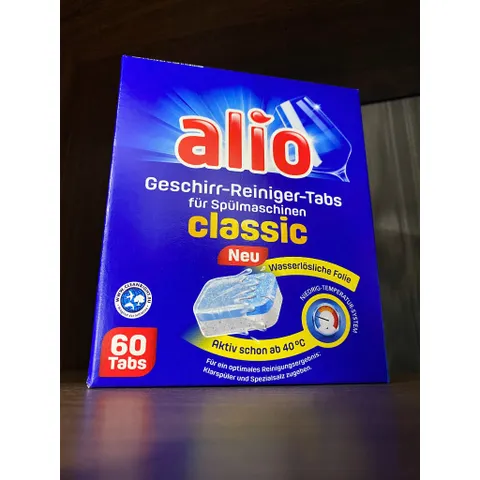 [FreeShip] Viên rửa bát Alio Classic Hộp 60 viên (mẫu mới) - Hàng nội địa Đức mùi nhẹ dễ chịu  - ImP