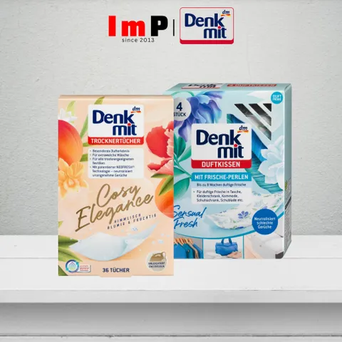 Giấy thơm quần áo Denkmit Cosy Elegance, Mùi hương tươi mát dễ chịu - Túi thơm Denkmit Sensual Fresh