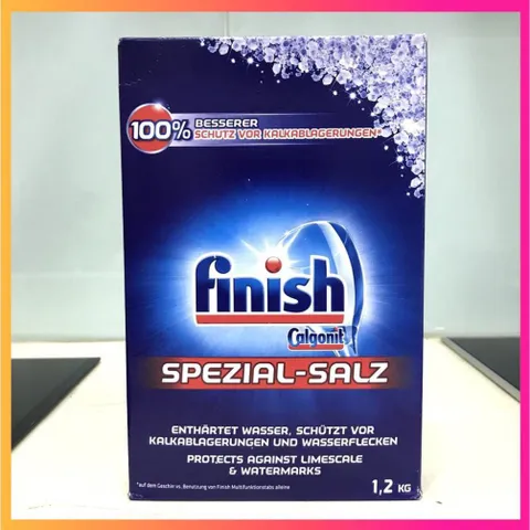 Muối rửa bát Finish 2.4 kg - Muối làm mềm nước chuyên dụng cho máy rửa chén bát  - ImP
