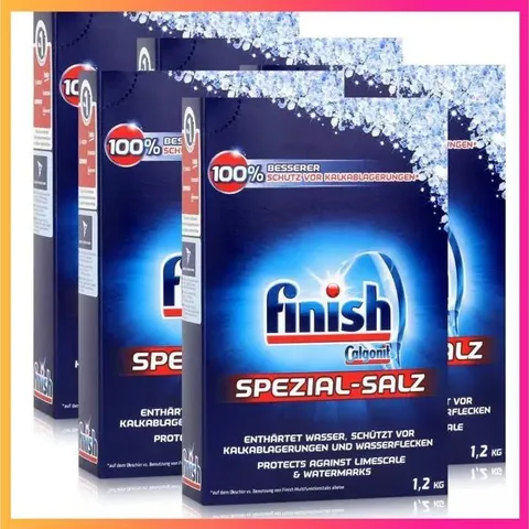Muối rửa bát Finish 2.4 kg - Muối làm mềm nước chuyên dụng cho máy rửa chén bát  - ImP