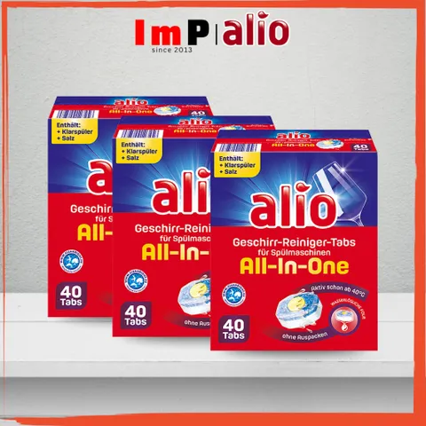 Set Viên rửa chén bát ALIO  All in one 120v - Hàng nội địa Đức - Ít mùi - ImP