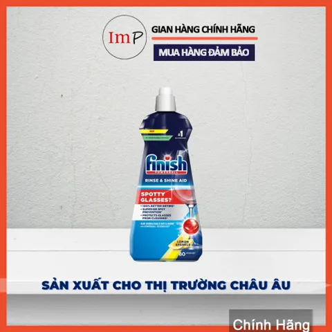 Nước làm bóng Finish 400ml - Chất trợ xả cho máy rửa bát  - ImP