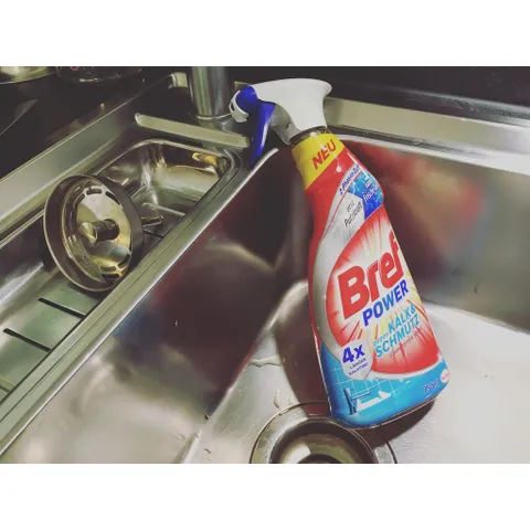 Vệ sinh tẩy cặn Canxi trên Inox, vách kính, sen vòi BREF Power Kalk & Schmutz chai 750ml (nhập khẩu Đức)  - ImP