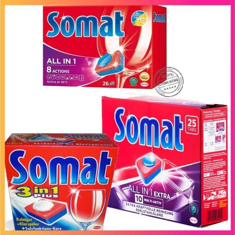 Combo Viên rửa bát Somat All in one Extra 50 viên  - ImP