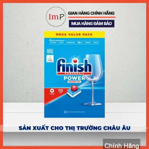 Viên rửa chén bát FINISH Classic Essential dành cho máy rửa chén bát - Hàng chính hãng  - ImP