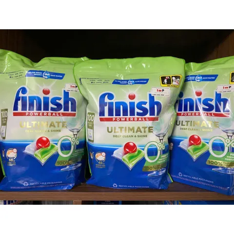 Viên rửa bát Finish Ultimate All in one Eco 0% - Set viên rửa Finish Eco Ultimate - Nước trợ xả Eco Sinh học - ImP