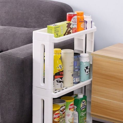 Kệ Hẹp Di Động 4 Tầng Có Bánh Xe Di Chuyển (TH261)