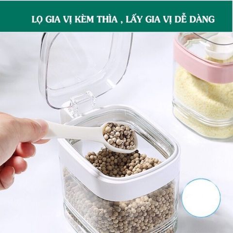 Bộ 4 Hủ Đựng Gia Vị Việt Nhật HOKORI (TH264)
