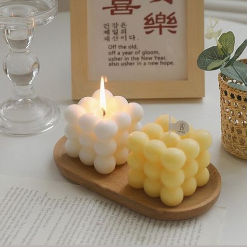Nến Thơm 3 tầng Để Bàn Trang Trí Phòng Ngủ Hình Khối Lập Phương (Màu ngẫu nhiên) (TH268)