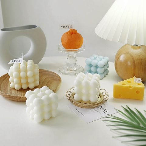 Nến Thơm 3 tầng Để Bàn Trang Trí Phòng Ngủ Hình Khối Lập Phương (Màu ngẫu nhiên) (TH268)