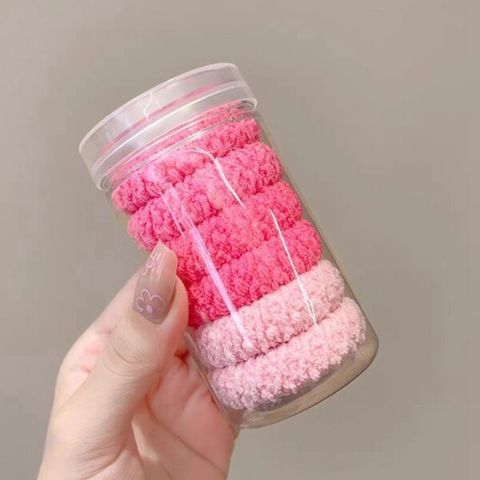 Hộp 6 dây cột tóc trơn (Màu ngẫu nhiên) (TH270)