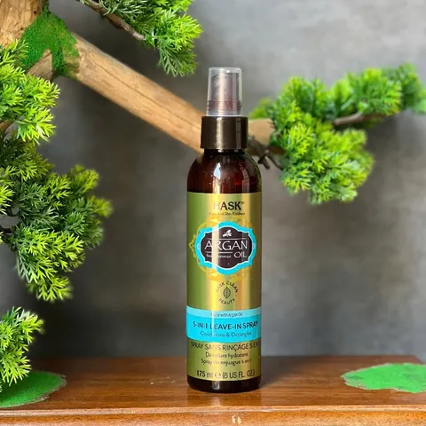 Thanh lý tem xấu Xịt dưỡng tóc HASK Argan Oil Repairing 5-in-1 Leave-In Spray 175ml