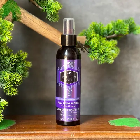 Thanh lí tem xấu Xịt dưỡng tóc Hask Biotin Boost 5-in-1 Leave-in Spray dung tích 175ml.