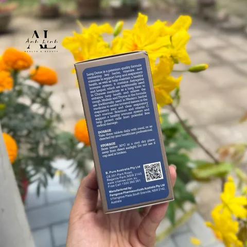 Viên uống bổ phổi Vitatree Lung Detox 60 viên.