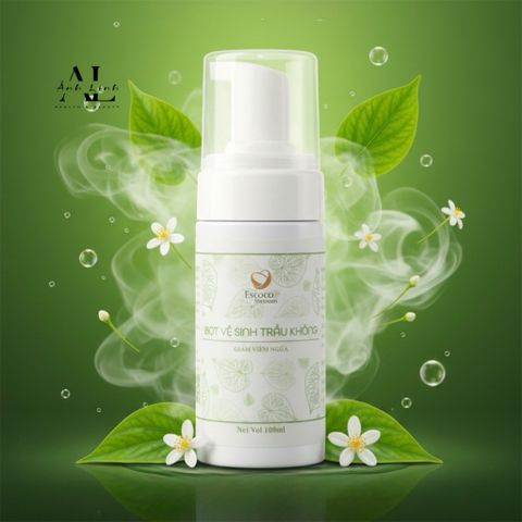 Dung dịch vệ sinh phụ nữ trầu không hương thảo Escoco Vietnam 100ml.