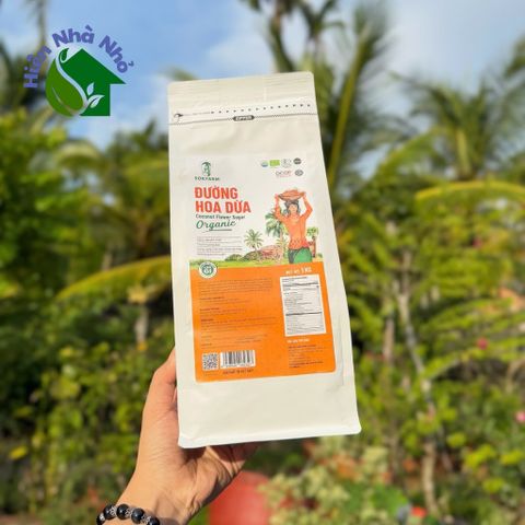Đường hoa dừa hữu cơ Sokfarm 1kg - Organic Coconut Flower Sugar - hàng Việt.