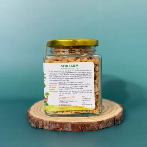 Đường hoa dừa organic Sokfarm 150g - Coconut flowers sugar - hàng Việt.
