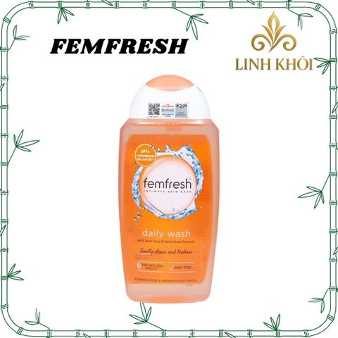 [Nhập khẩu] Dung dịch vệ sinh phụ nữ hàng ngày Femfresh Daily Wash 250ml hàng Anh - linhkhoistore.