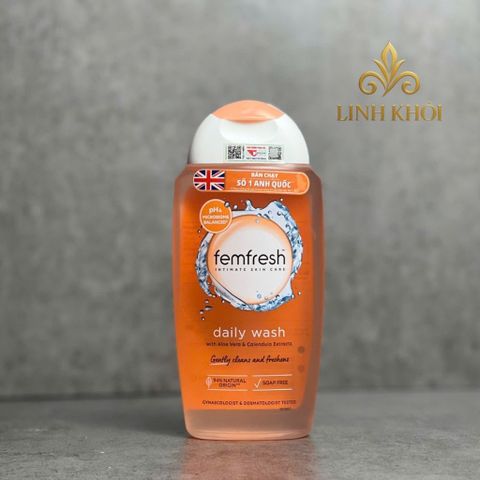 [Nhập khẩu] Dung dịch vệ sinh phụ nữ hàng ngày Femfresh Daily Wash 250ml hàng Anh - linhkhoistore.