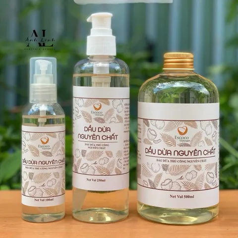 Dầu dừa thủ công nguyên chất Escoco - Coconut Oil.