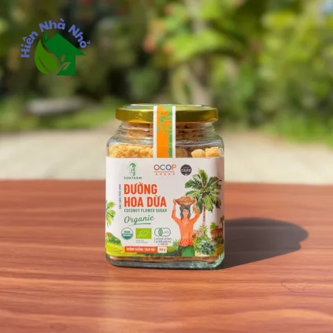 Đường hoa dừa organic Sokfarm 150g - Coconut flowers sugar - hàng Việt.