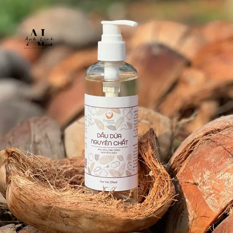 Dầu dừa thủ công nguyên chất Escoco - Coconut Oil.