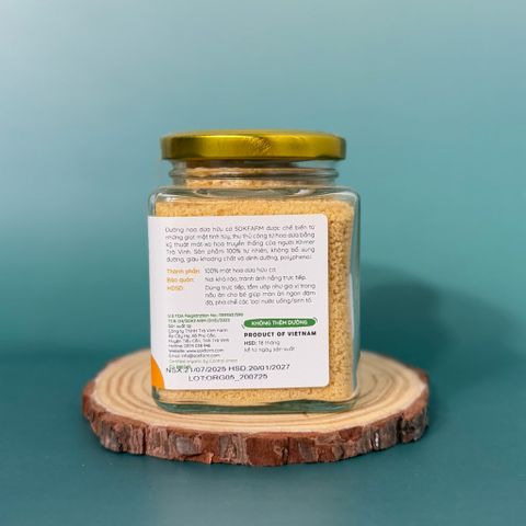 Đường hoa dừa hữu cơ Sokfarm 160g dành cho bé - Organic coconut flowers sugar - hàng Việt.