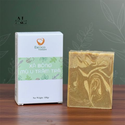 Xà bông mù u tràm trà diếp cá Escoco - Xà bông thiên nhiên - Handmade Soap.