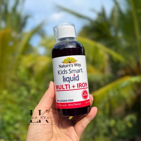 Sắt dạng nước cho bé Nature's Way Kids Smart Liquid Multi + Iron 200ml, hỗ trợ tăng cường sức khỏe.
