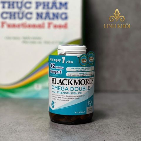 [Nhập khẩu] Viên uống bổ sung omega Blackmores Omega Double High Strength Fish Oil 90 viên - linhkhoistore.