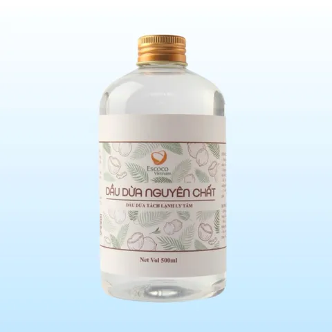 Dầu dừa tách lạnh ly tâm Escoco - Coconut oil.