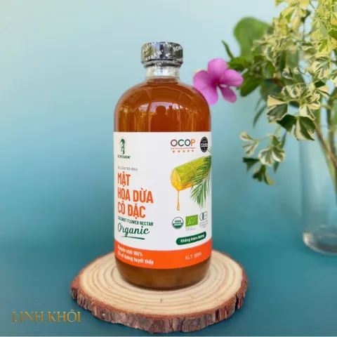 Mật hoa dừa cô đặc organic Sokfarm 685g - Coconut flowers nectar - hàng Việt.