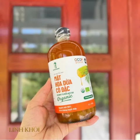 Mật hoa dừa cô đặc organic Sokfarm 685g - Coconut flowers nectar - hàng Việt.