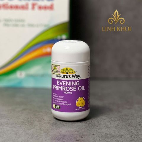 [Nhập khẩu] Tinh dầu hoa anh thảo Nature's Way Evening Primrose Oil 1000mg 60 viên - linhkhoistore.