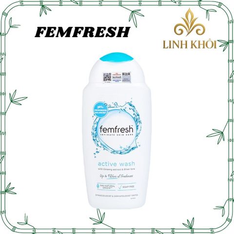 [Nhập khẩu] Dung dịch vệ sinh phụ nữ Femfresh Active Wash 250ml hàng Anh - linhkhoistore.
