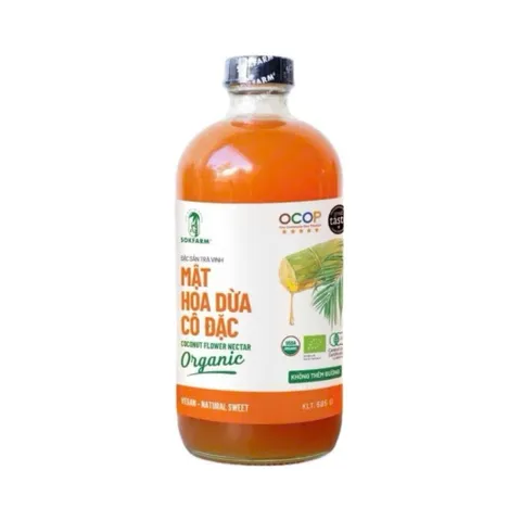 Mật hoa dừa cô đặc organic Sokfarm 685g - Coconut flowers nectar - hàng Việt.