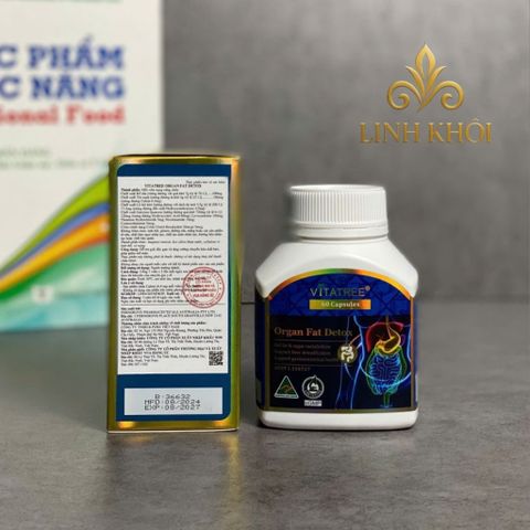 [Nhập khẩu] Vitatree Organ Fat Detox 60 viên - linhkhoistore.