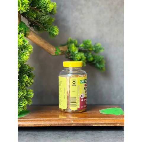Date 1/2027 Hũ trầy tem Dầu cá hương chanh Spring Valley omega 3 500mg lọ 120 viên của Mỹ