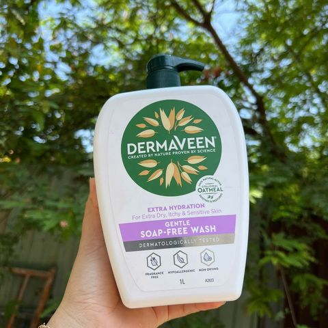 Sữa tắm DermaVeen Extra Hydration Gentle Soap-Free wash 1 lít