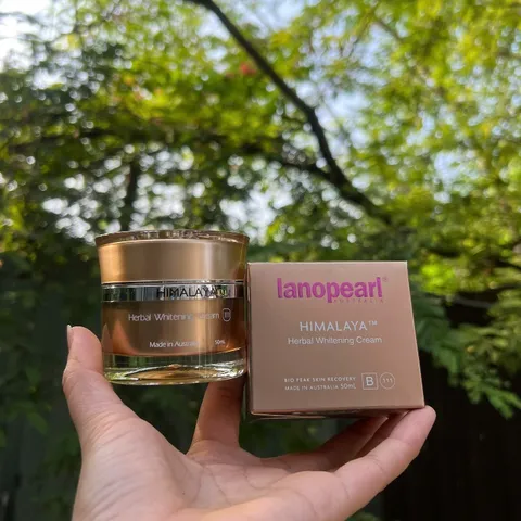 Kem dưỡng trắng và hỗ trợ mờ thâm nám Lanopearl Himalaya Herbal Whitening Cream